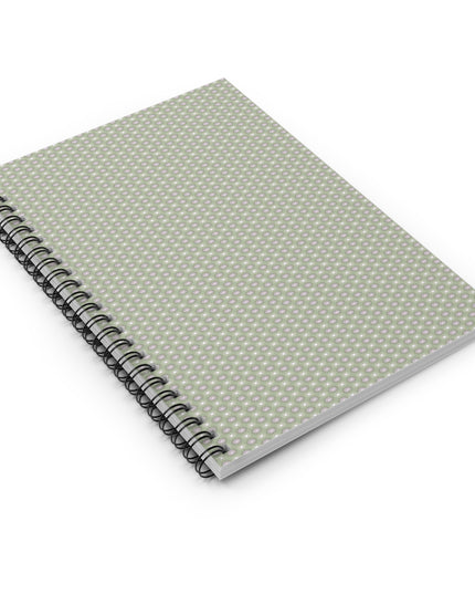 Olive Star-crossed Bodies Spiral Notebook - Ruled Line, 6" x 8", 118 pages