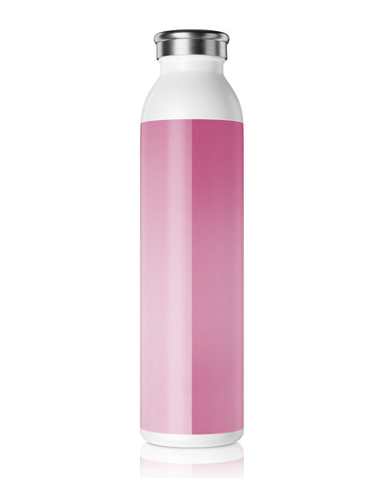 Pink Blush Fade Slim Water Bottle, 20 oz White