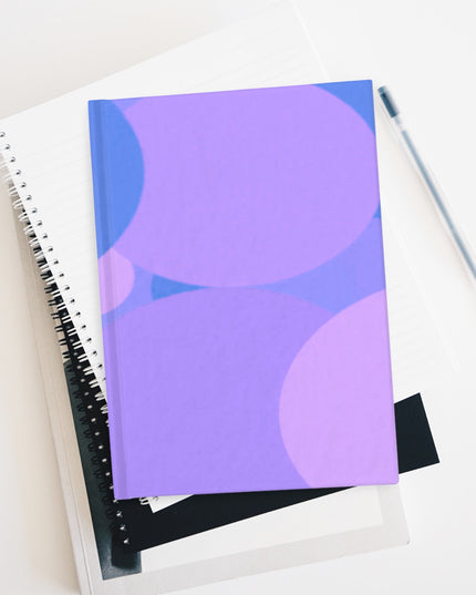 Pastel Purple Family Patches 5" x 7" Journal - 128 Ruled Line pages