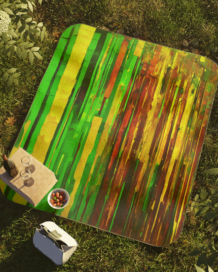 Striped Beta 61" × 51" Picnic Blanket