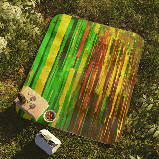 Striped Beta 61" × 51" Picnic Blanket
