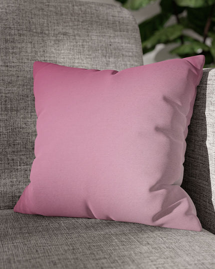 Pink Blush Fade Spun Polyester Square Pillowcase, 14" x 14"