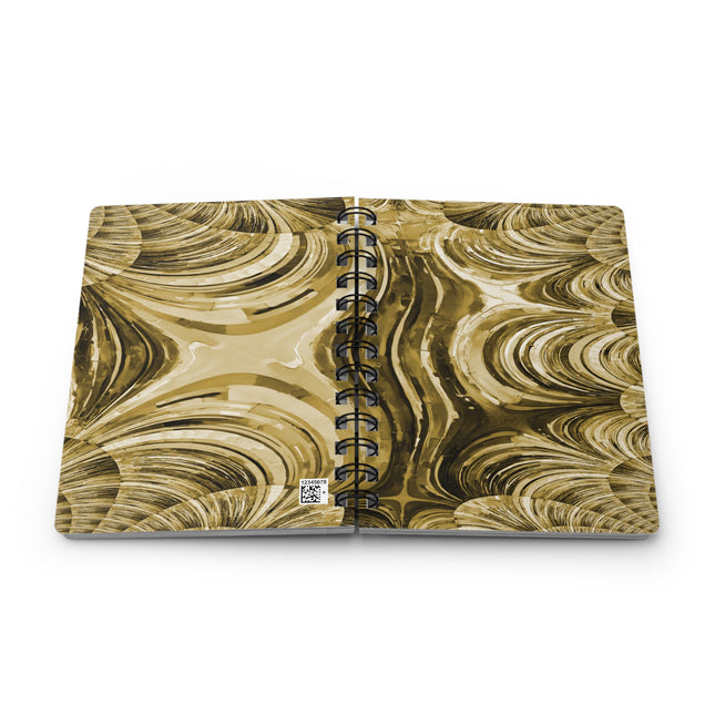 Uzi Spiral Light Brown Bound Journal, 5" x 7" 150 pages