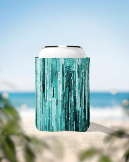Striped Mint Pastel 12 oz Can Cooler Sleeve