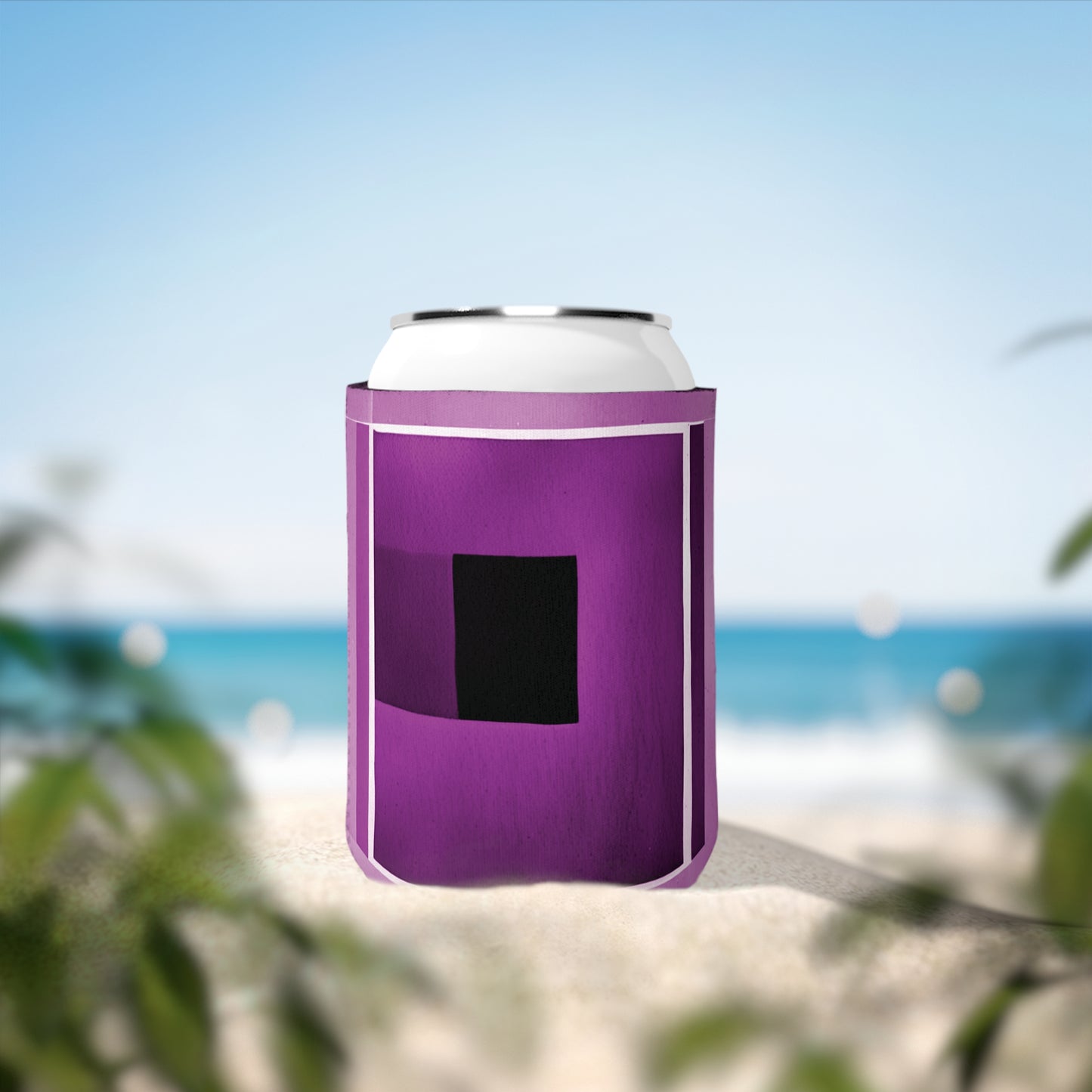 Magenta Shadow 12 oz Can Cooler Sleeve