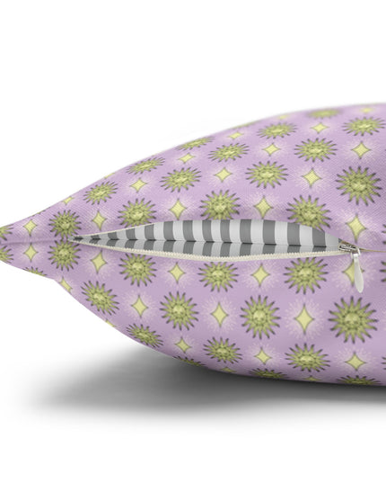 Magenta Star-crossed Bodies Spun Polyester Square Pillowcase, 14" x 14"