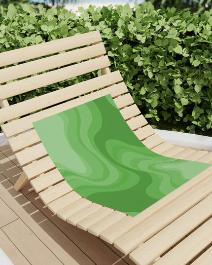 Greenie Meanie Wavey Beach Towel, 18" x 27"