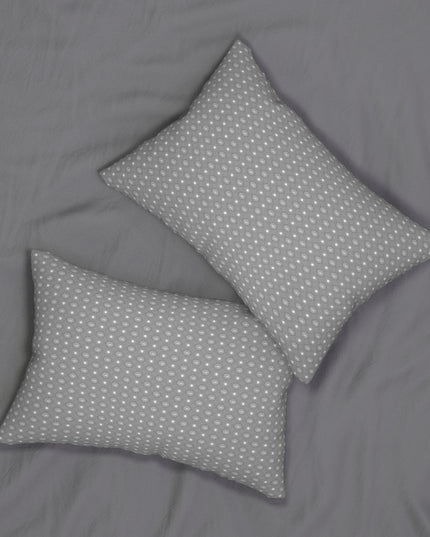 Desaturated Star-crossed Bodies Spun Polyester Lumbar Pillow, 20" x 14"