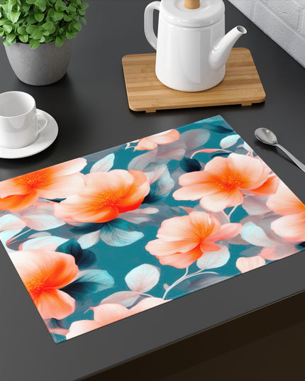 Orange Blossom Floral Bunch Placemat, 1 pc