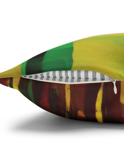 Striped Beta Spun Polyester Square Pillowcase, 14" x 14"