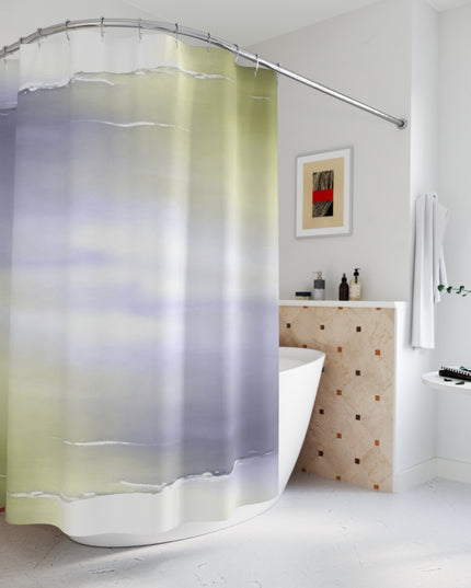 Lavender Sea Golden Fog Shower Curtains, 71" x 74"