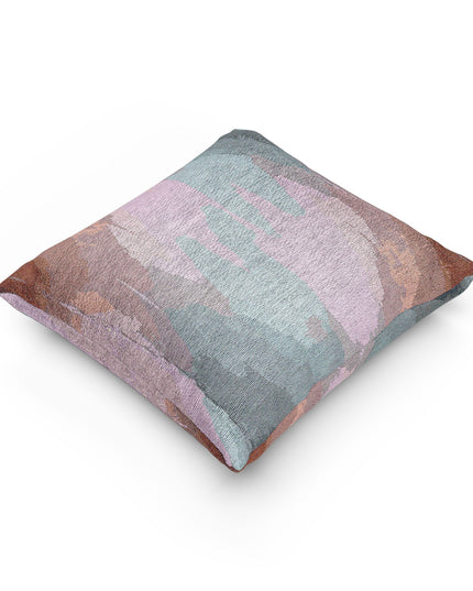 Gray Sea Pink Fog Woven Pillow, 17" x 18"