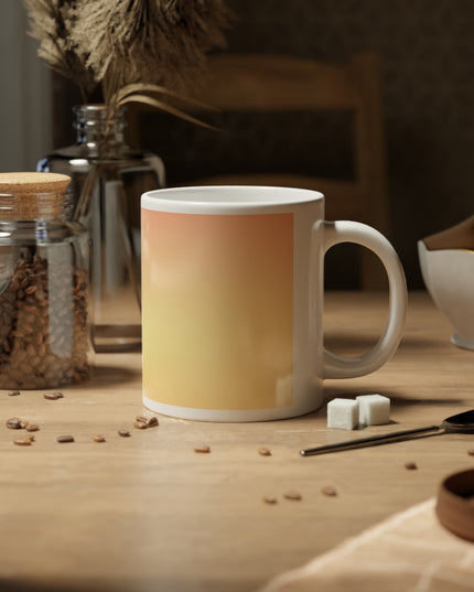 Hot Peach Fade 20 oz White Glossy Jumbo Mug