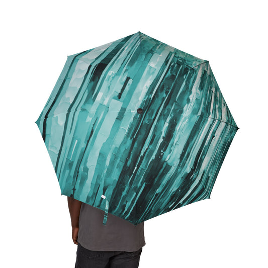 Striped Tif Foldable Umbrella - Compact & Chic