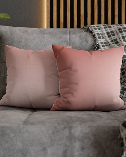 Rose Red Fade Spun Polyester Square Pillowcase, 14" x 14"