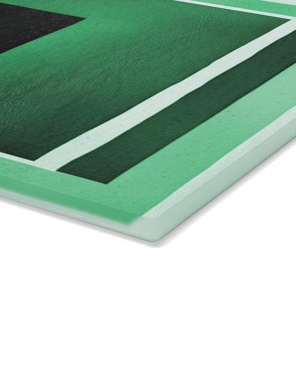 Mint Shadow Glass Cutting Board, 11" x 15"
