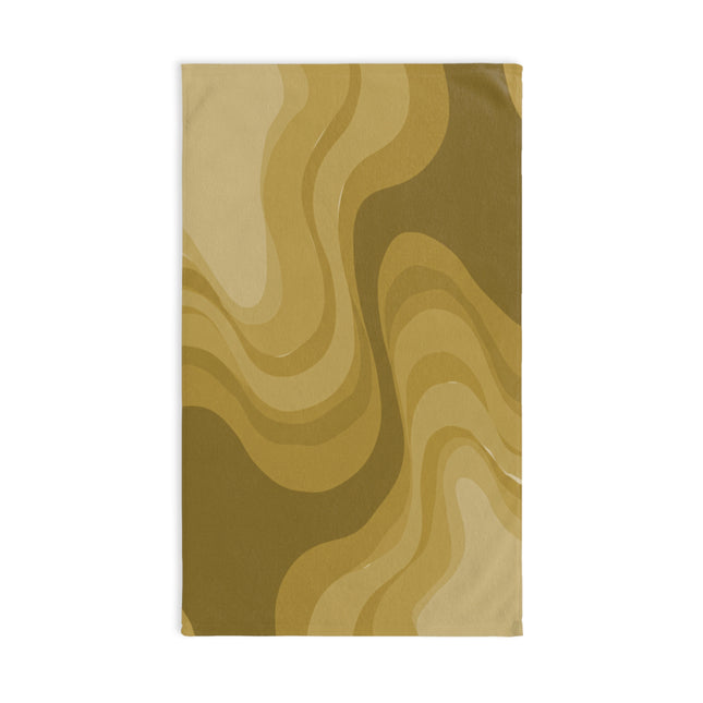 Brown Wavey Hand Towel, 16" x 28"