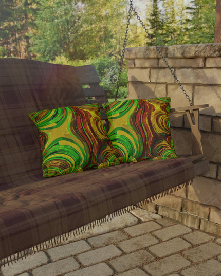 Uzi Spiral Beta Outdoor Pillow, 16" x 16"