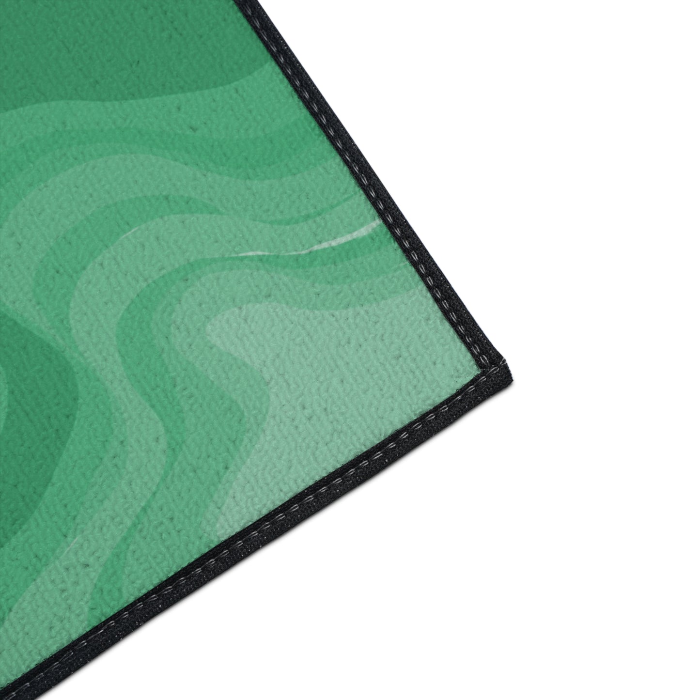 Mint Green Wavey 18" x 24" Heavy Duty Floor Mat