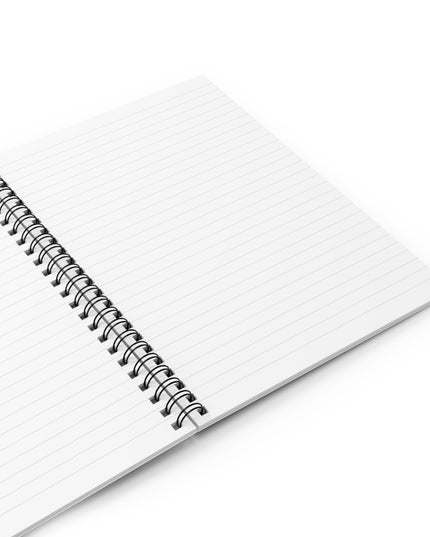 Blue Sea Red Orange Fog Spiral Notebook - Ruled Line, 6" x 8", 118 pages