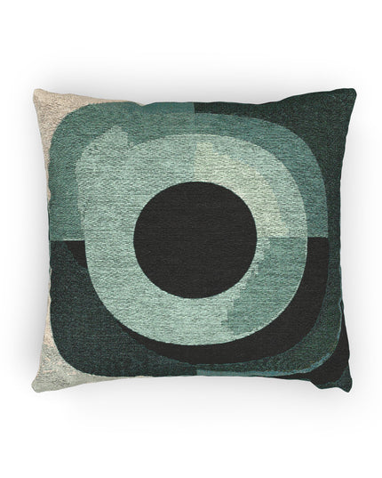 Tif Green Eyepiece Woven Pillow, 17" x 18"