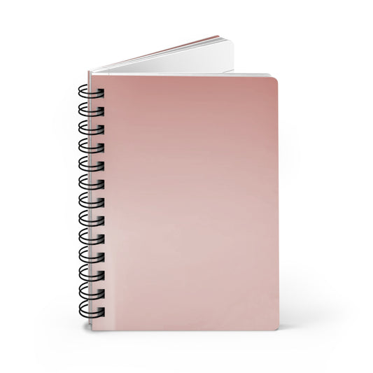 Rose Red Fade Spiral Bound Journal, 5" x 7" 150 pages