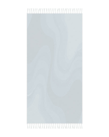 Sky Blue Wavey 38" × 81" Boho Beach Cloth
