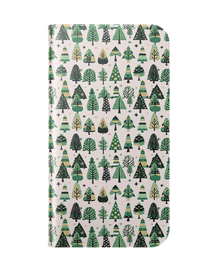 Mini Vintage Green Trees Flip Cases, Iphone 16 Pro