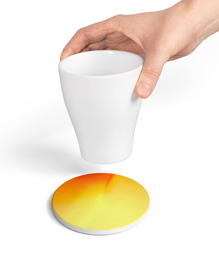 Phoenix Fade 4" x 4" Round Ceramic Coaster