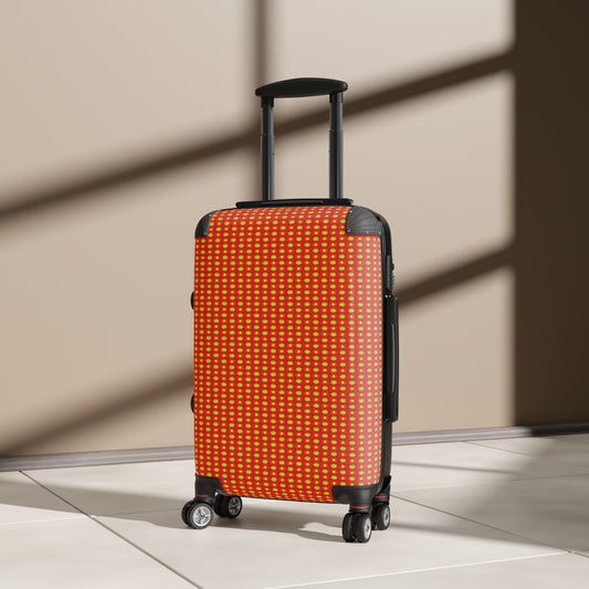 Late Evening Star-crossed Bodies Small Suitcase with built in lock, 4 double-wheels, telescopic handle, and ABS back hard-shell