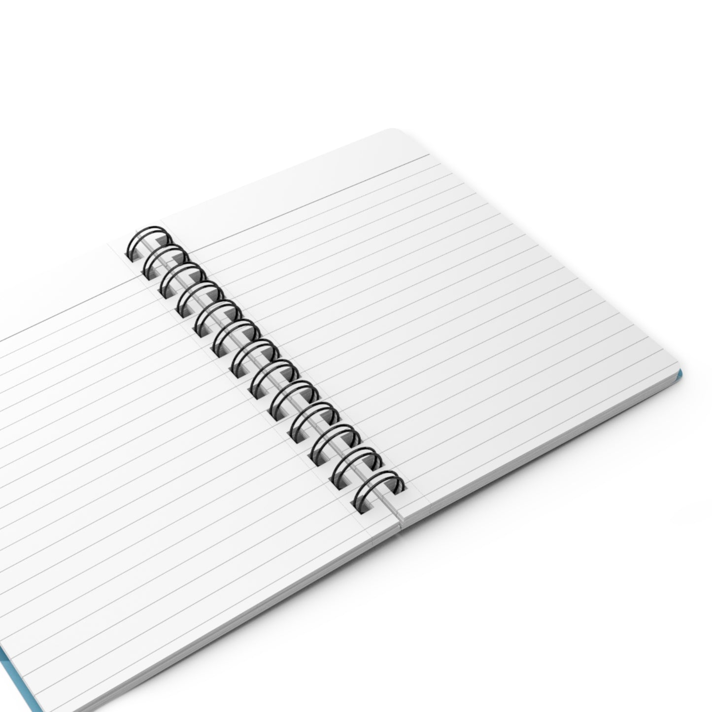 Sky Blue Wavey Spiral Bound Journal, 5" x 7" 150 pages