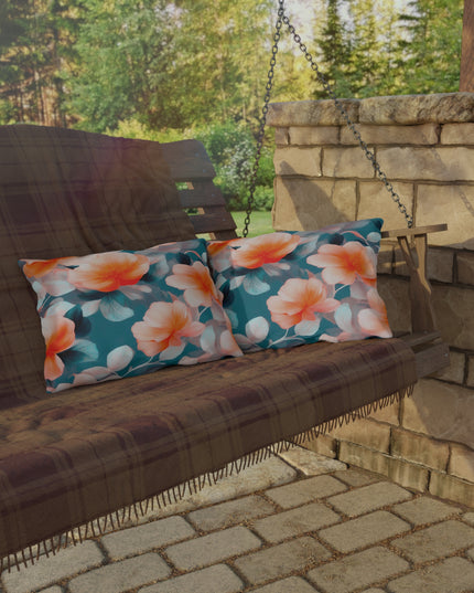 Orange Blossom Floral Bunch Outdoor Pillow, 20" x 14"