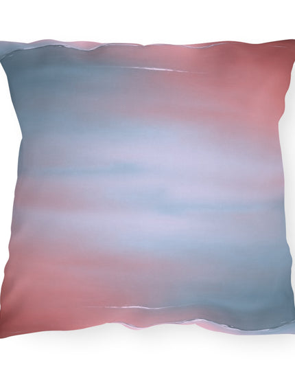 Gray Sea Pink Fog 20" x 20" Outdoor Pillow