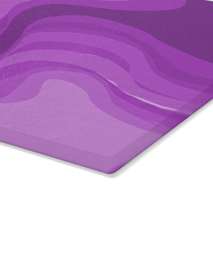 Wavey Purple Wavey Glass Cutting Board, 11" x 15"