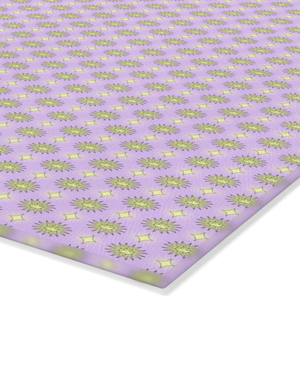 Magenta Star-crossed Bodies Glass Cutting Board,  8" x 11"