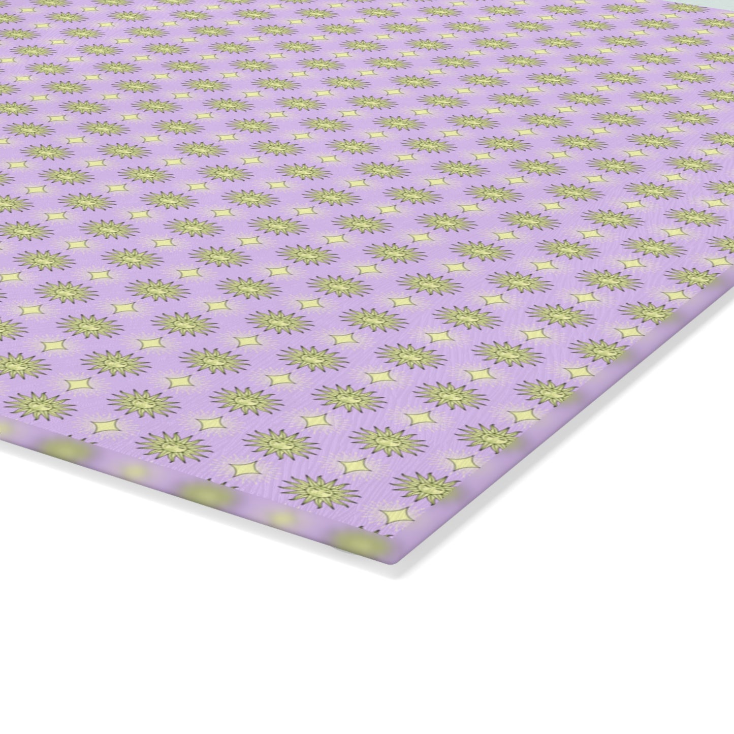 Magenta Star-crossed Bodies Glass Cutting Board,  8" x 11"