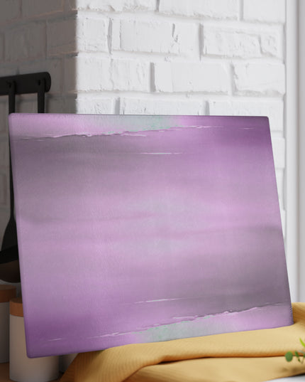 Dark Pink Sea Amethyst Fog Glass Cutting Board, 11" x 15"