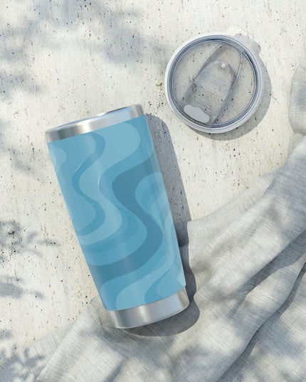 Sky Blue Wavey Vagabond 20oz Tumbler