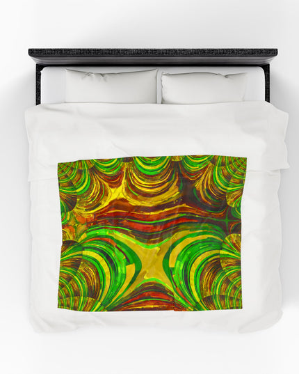 Uzi Spiral Beta Velveteen Plush Blanket, 50" x 60"