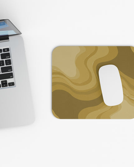 Brown Wavey Mouse Pad, 9" x 8" Rectangle