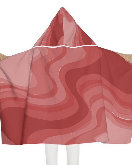 Power Red Youth Hooded Towel, 24" x 48"