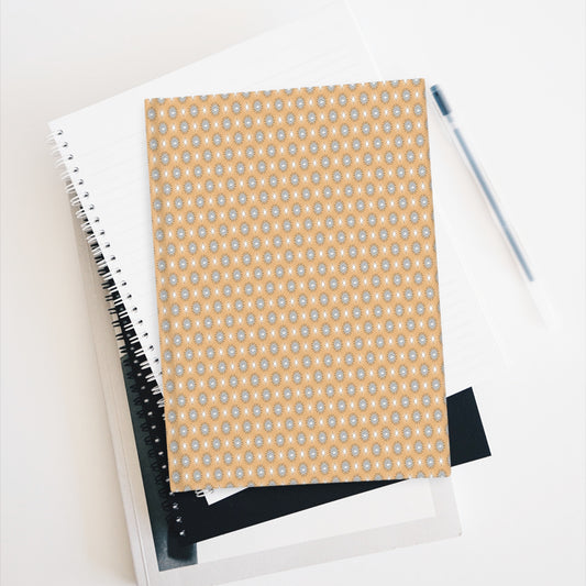 Tan Sunset Star-crossed Bodies Journal - 128 Blank pages, 5" x 7"