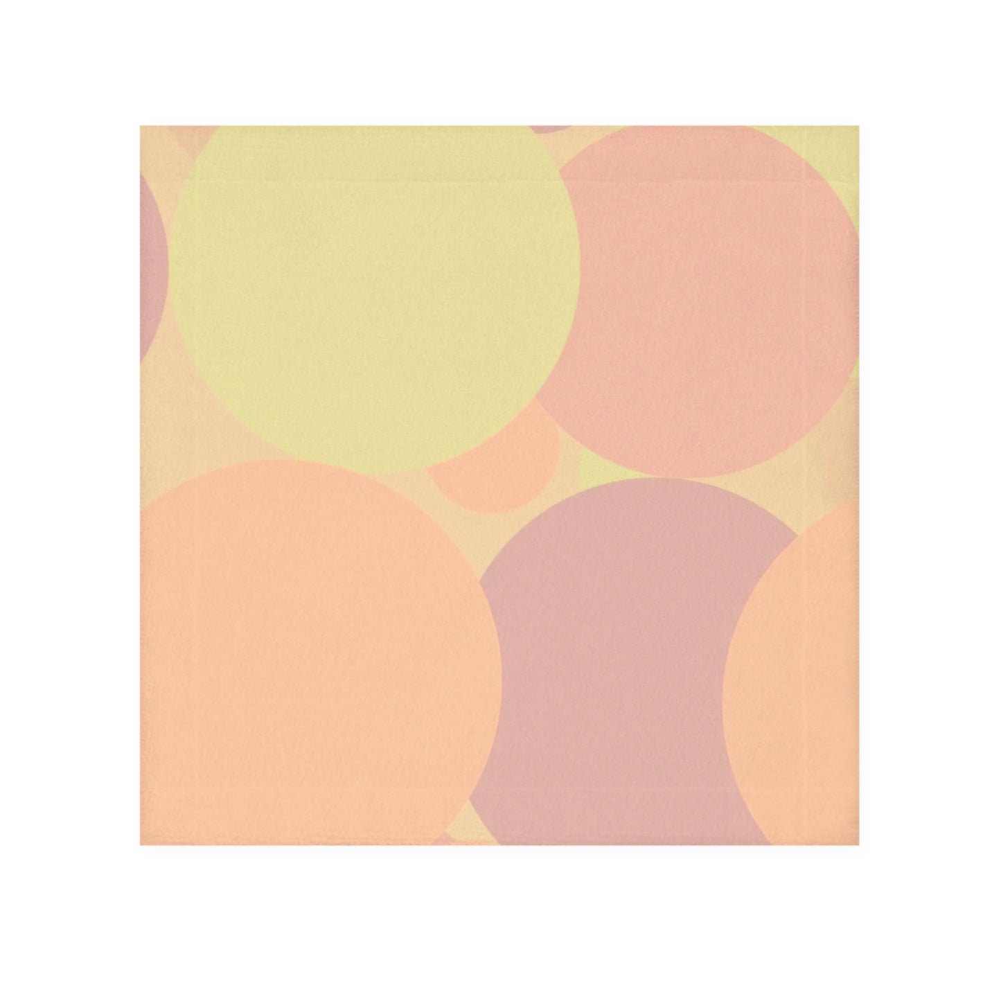 Pastel Hot Peach Patches Face Towel, 13" x 13"