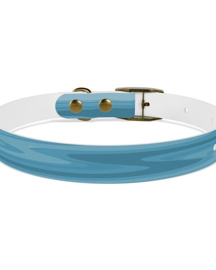 Sky Blue Wavey Small Dog Collar