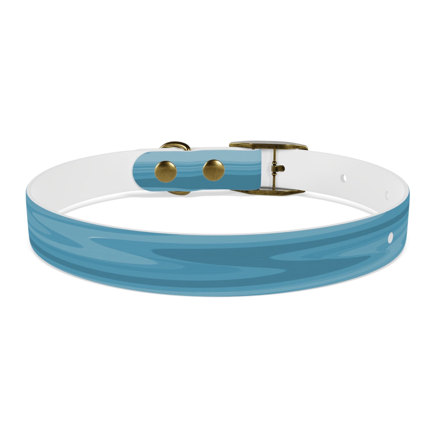 Sky Blue Wavey Small Dog Collar