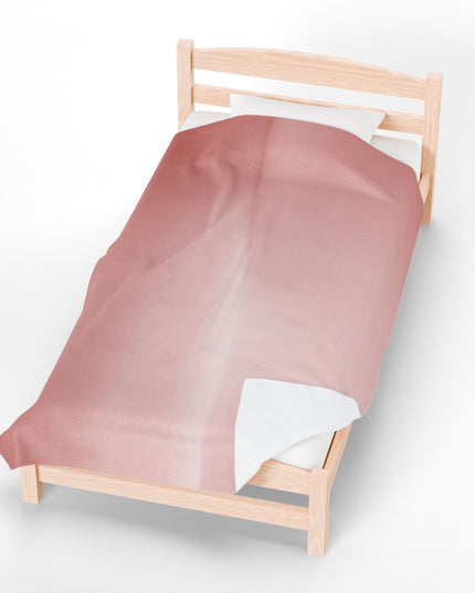 Rose Red Fade Velveteen Plush Blanket, 60" x 80"