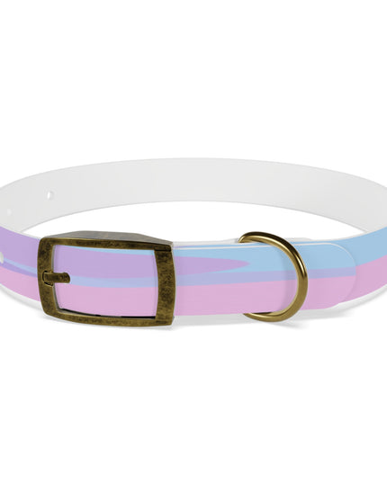 Pastel Purple and Mauve Patches Small Dog Collar