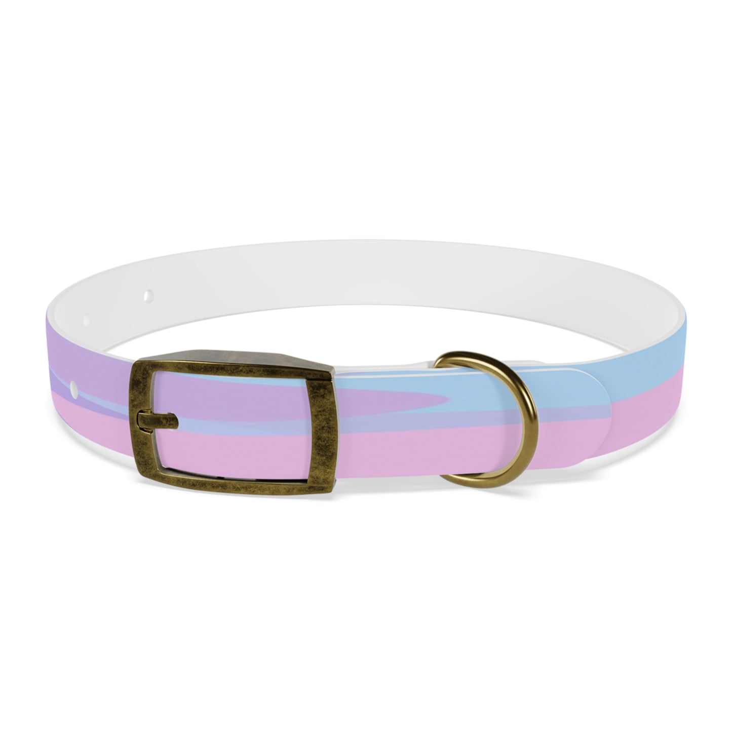 Pastel Purple and Mauve Patches Small Dog Collar