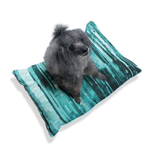 Striped Tif 28" × 18" Pet Bed