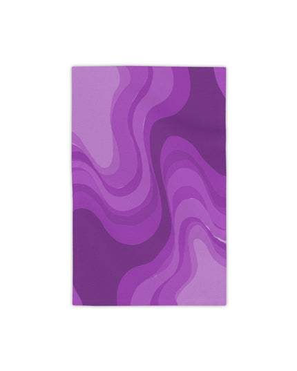 Wavey Purple Wavey Beach Towel, 18" x 27"